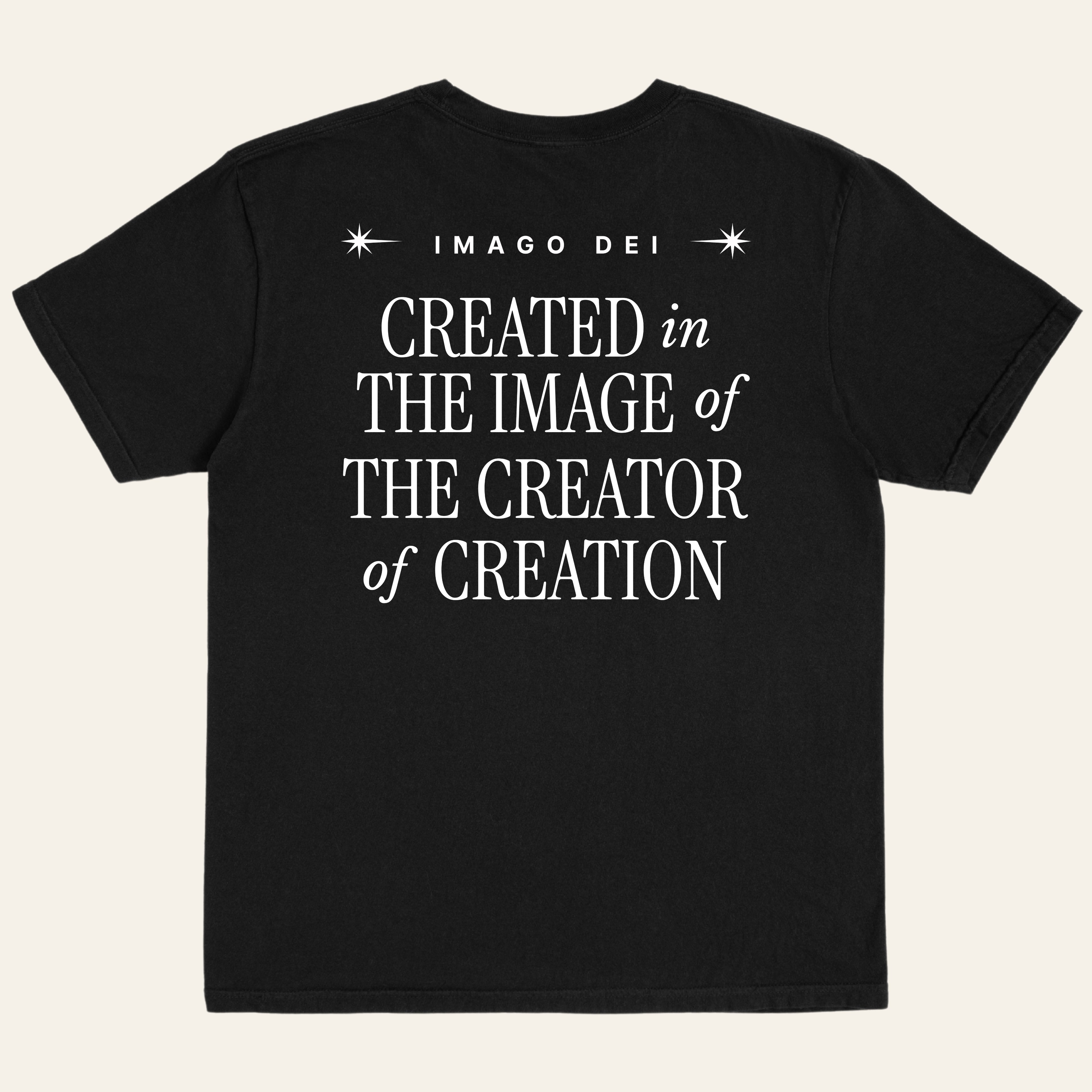 The Image of the Creator of Creation T-Shirt (Back Print)
