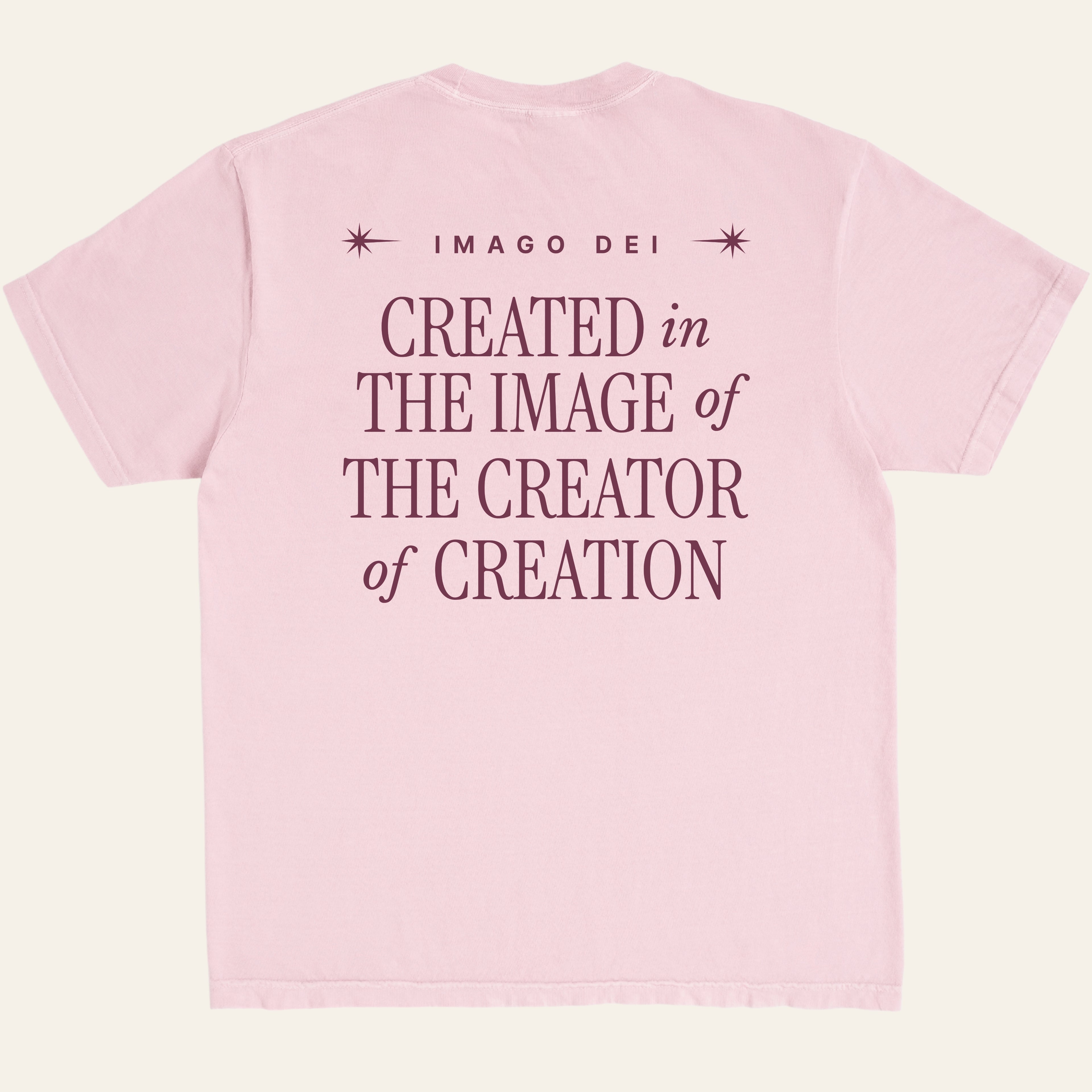 The Image of the Creator of Creation T-Shirt (Back Print)