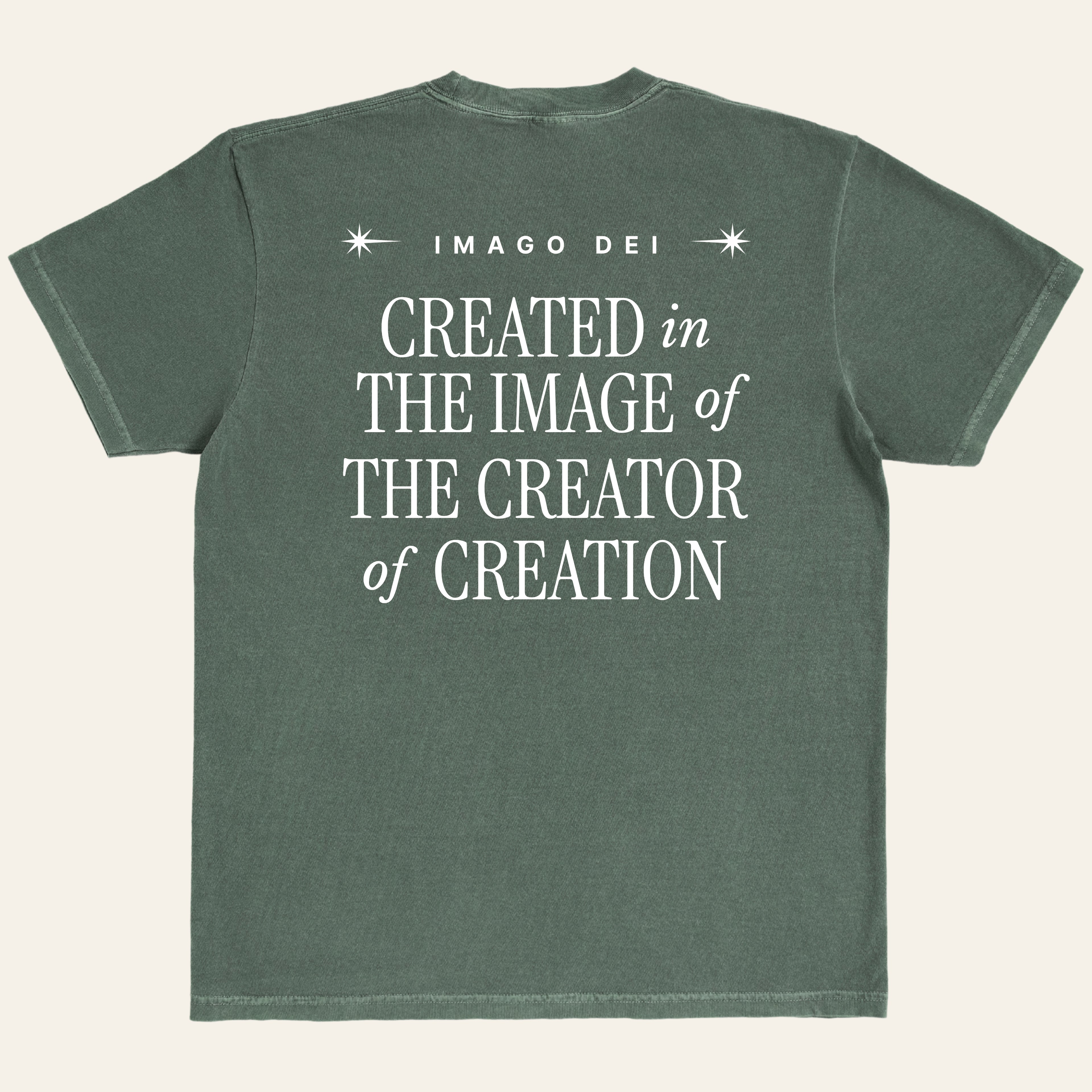 The Image of the Creator of Creation T-Shirt (Back Print)